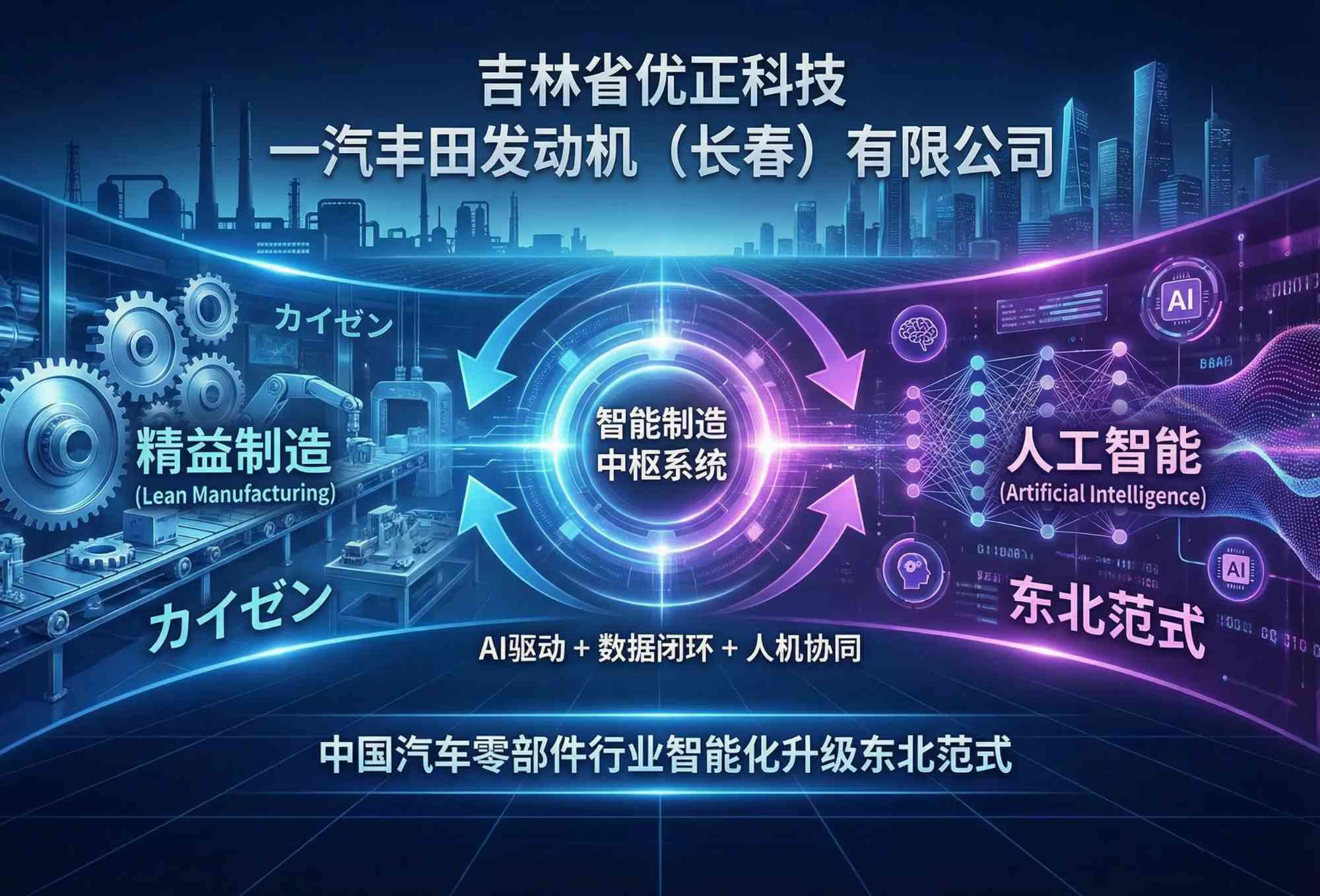 吉林省优正科技为一汽丰田发动机（长春）有限公司AI软件定制化研发全案深度解析：融合日系精益制造基因与东北人工智能能力，构建“AI驱动+数据闭环+人机协同”的智能制造中枢系统，打造中国汽车零部件行业智能化升级东北范式