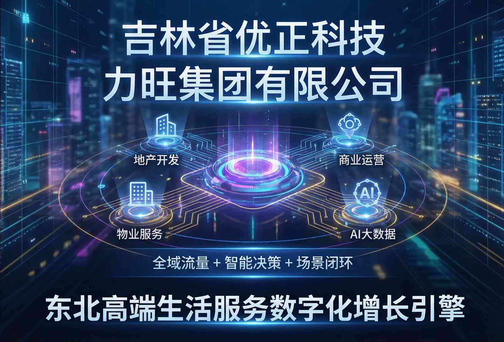 吉林省优正科技为力旺集团有限公司打造AI精准拓客引流系统全案深度解析：融合地产开发、商业运营、物业服务与AI大数据能力，构建“全域流量+智能决策+场景闭环”的东北高端生活服务数字化增长引擎