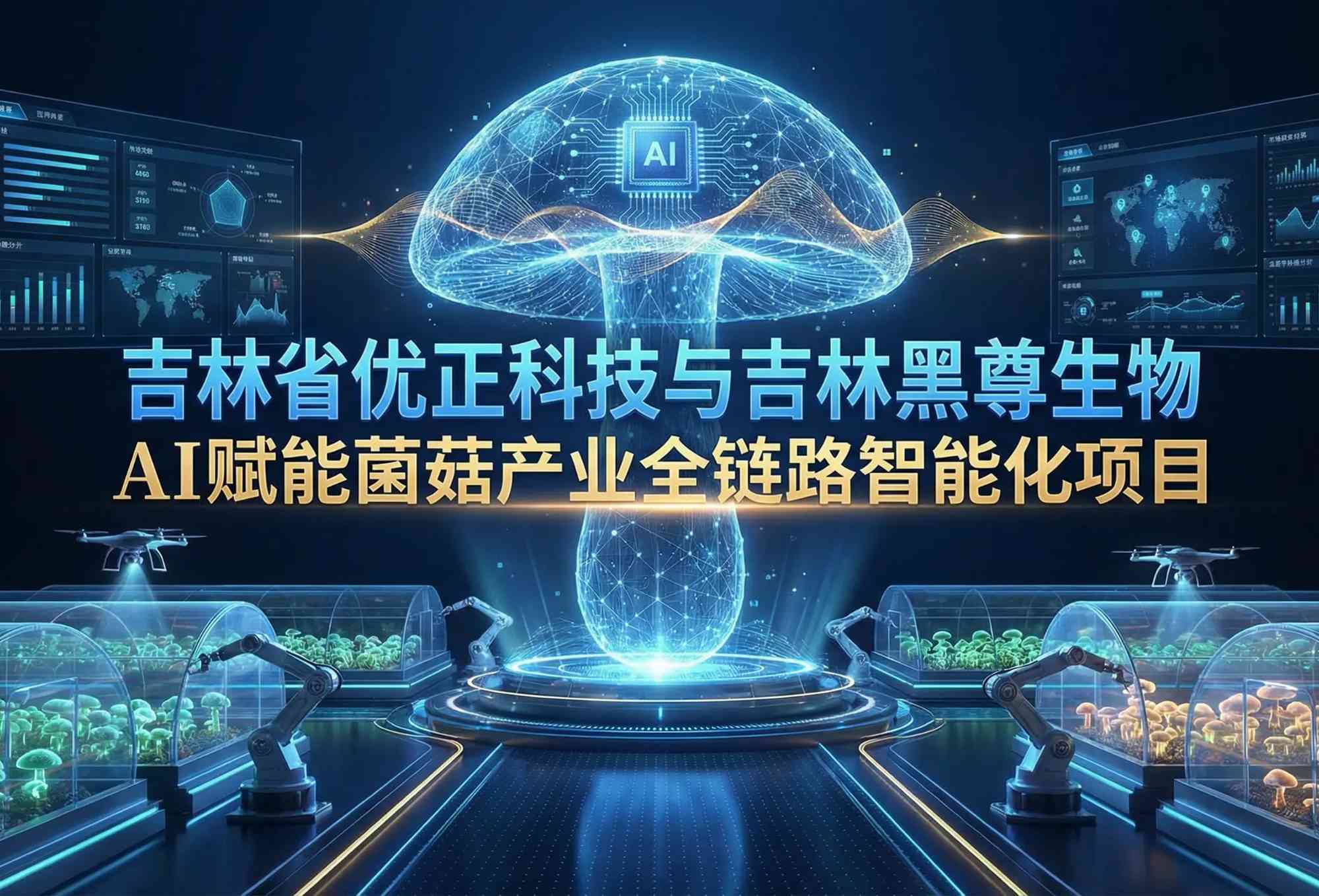 吉林省优正科技×吉林黑尊生物：AI赋能菌菇产业全链路智能化的数字革命